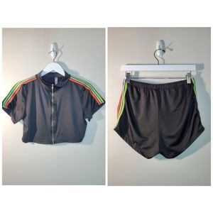 Dollskill Black Sporty Rave Set